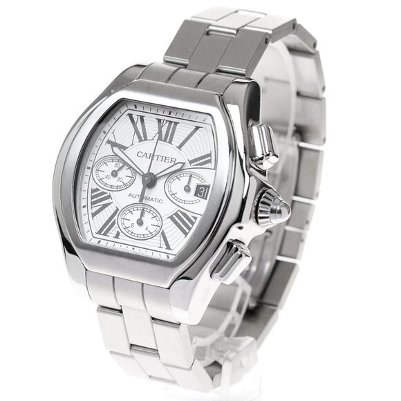 CARTIER Roadster XL W6206019 Chronograph Silver Dial Automatic Men's_849721 main image 5